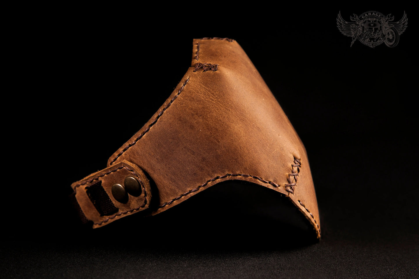 Basic Motorcycle Leather Half Mask-ByBodzi