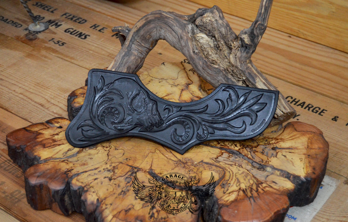 Black Skull Gibson J200 Pickguard-ByBodzi-ByBodzi