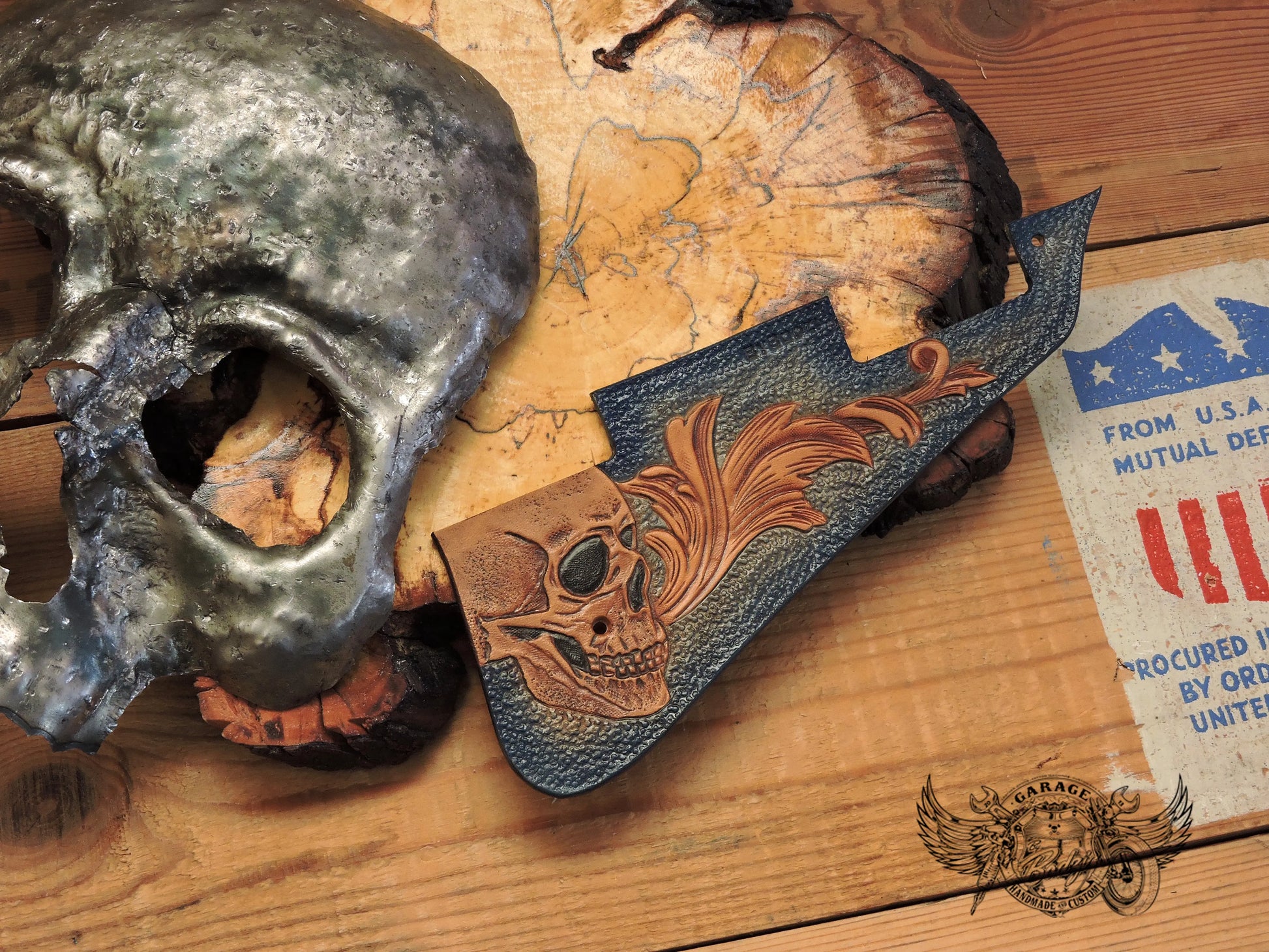 Carved Skull Gibson Les Paul Pickguard-ByBodzi-ByBodzi