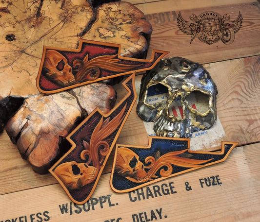Carved Skulls Gibson Les Paul Pickguard-ByBodzi-ByBodzi