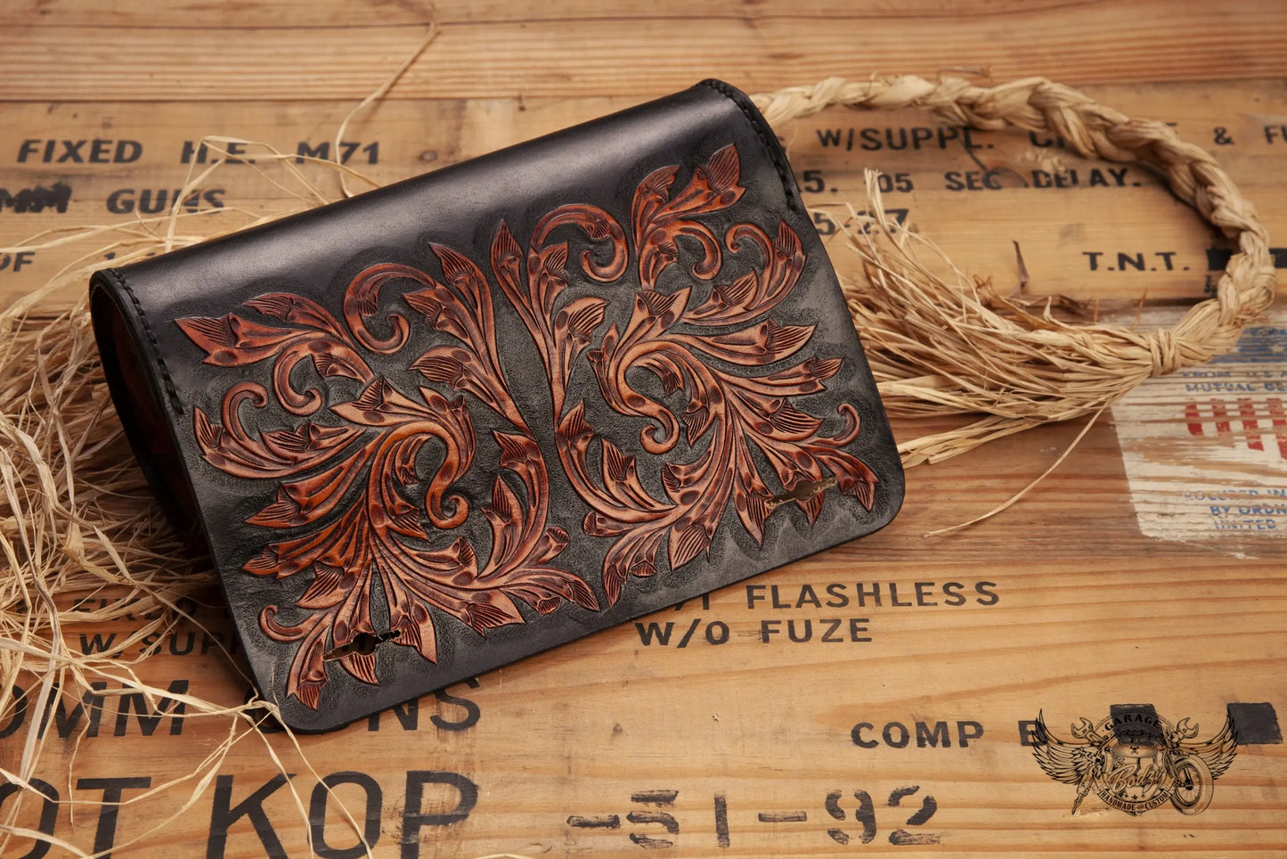Custom Leather Motorcycle Tool Bag-ByBodzi-ByBodzi