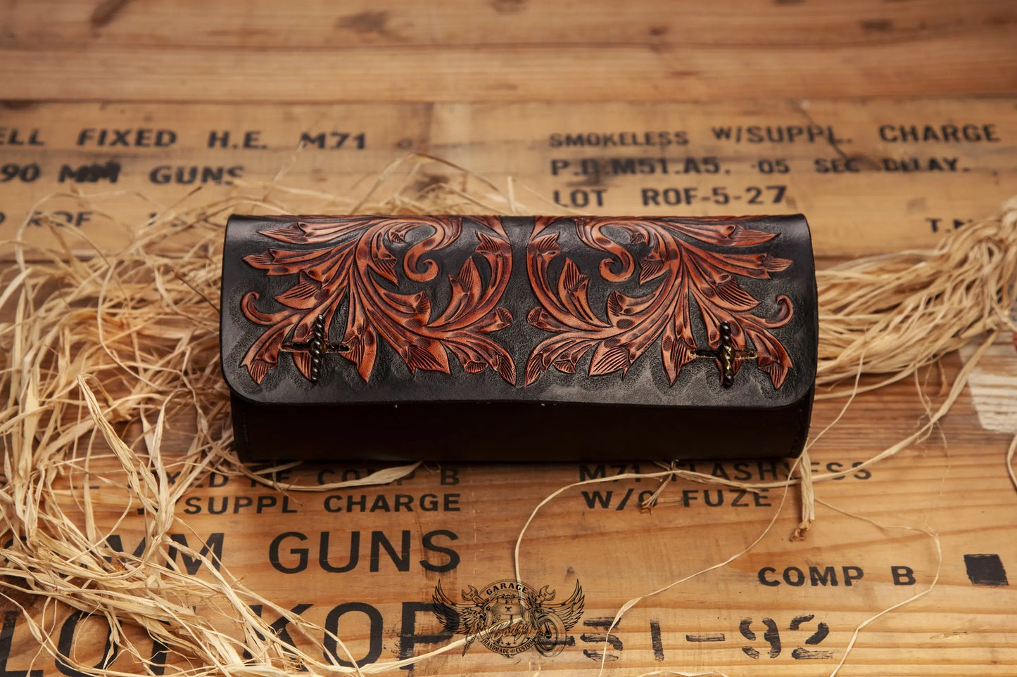 Custom Leather Motorcycle Tool Bag-ByBodzi-ByBodzi