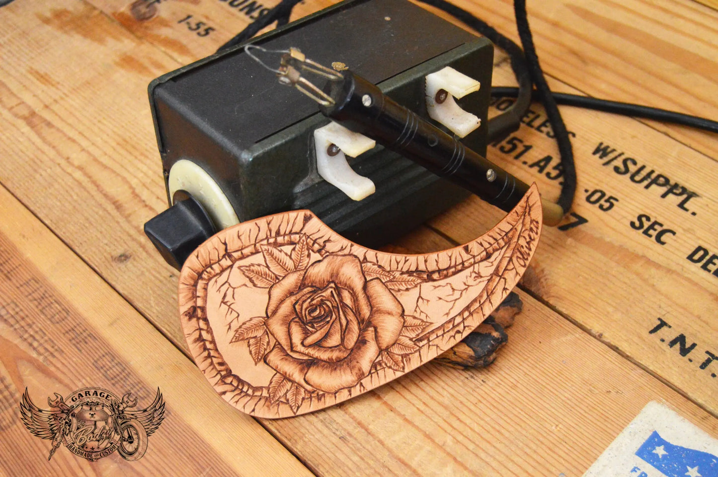 Pyrography Done Acoustic Guitar Pickguard-ByBodzi