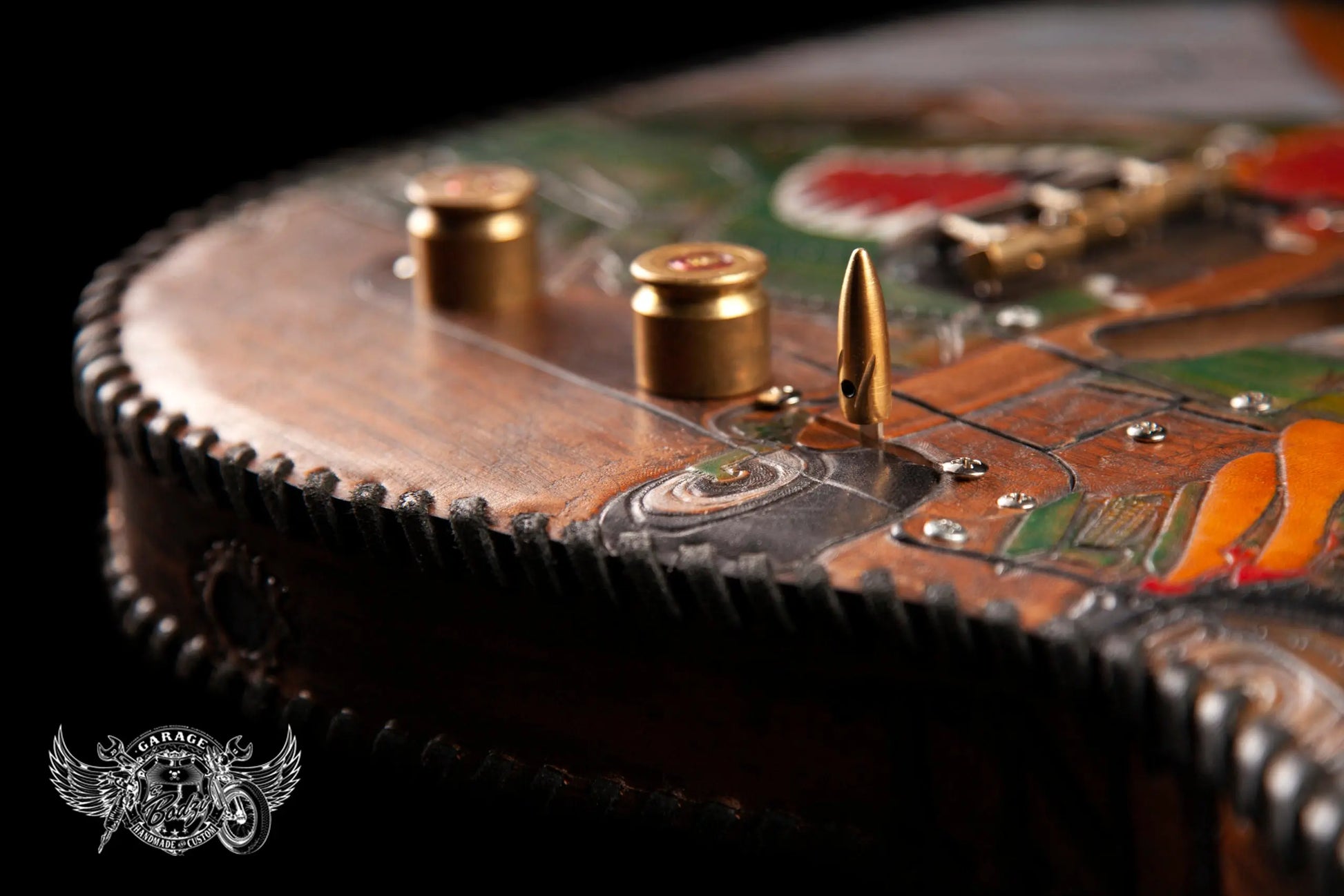 Death From Above Military Leather Bound Telecaster Body-ByBodzi-ByBodzi