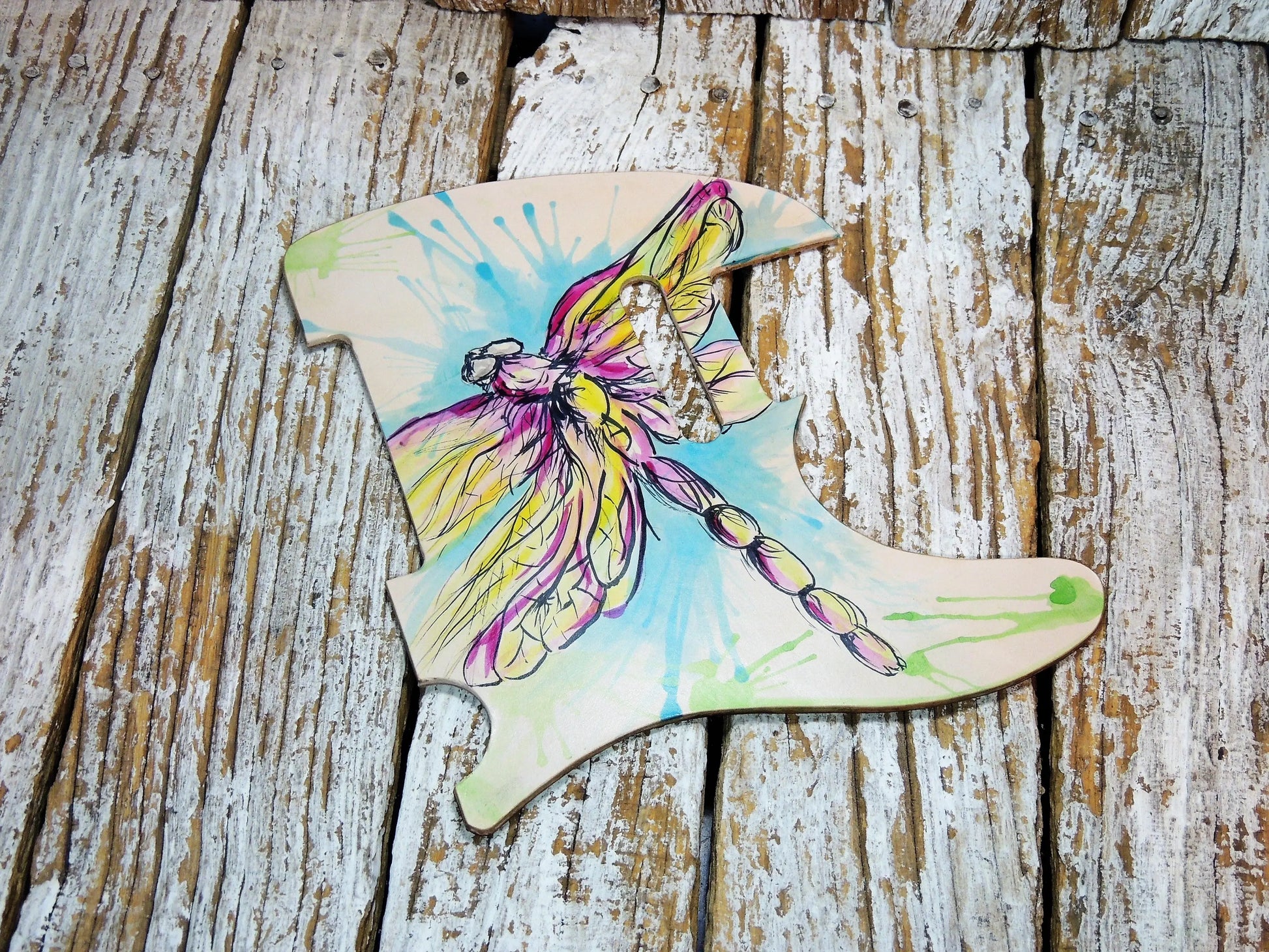 Dragonfly Leather Telecaster Pickguard-ByBodzi-ByBodzi