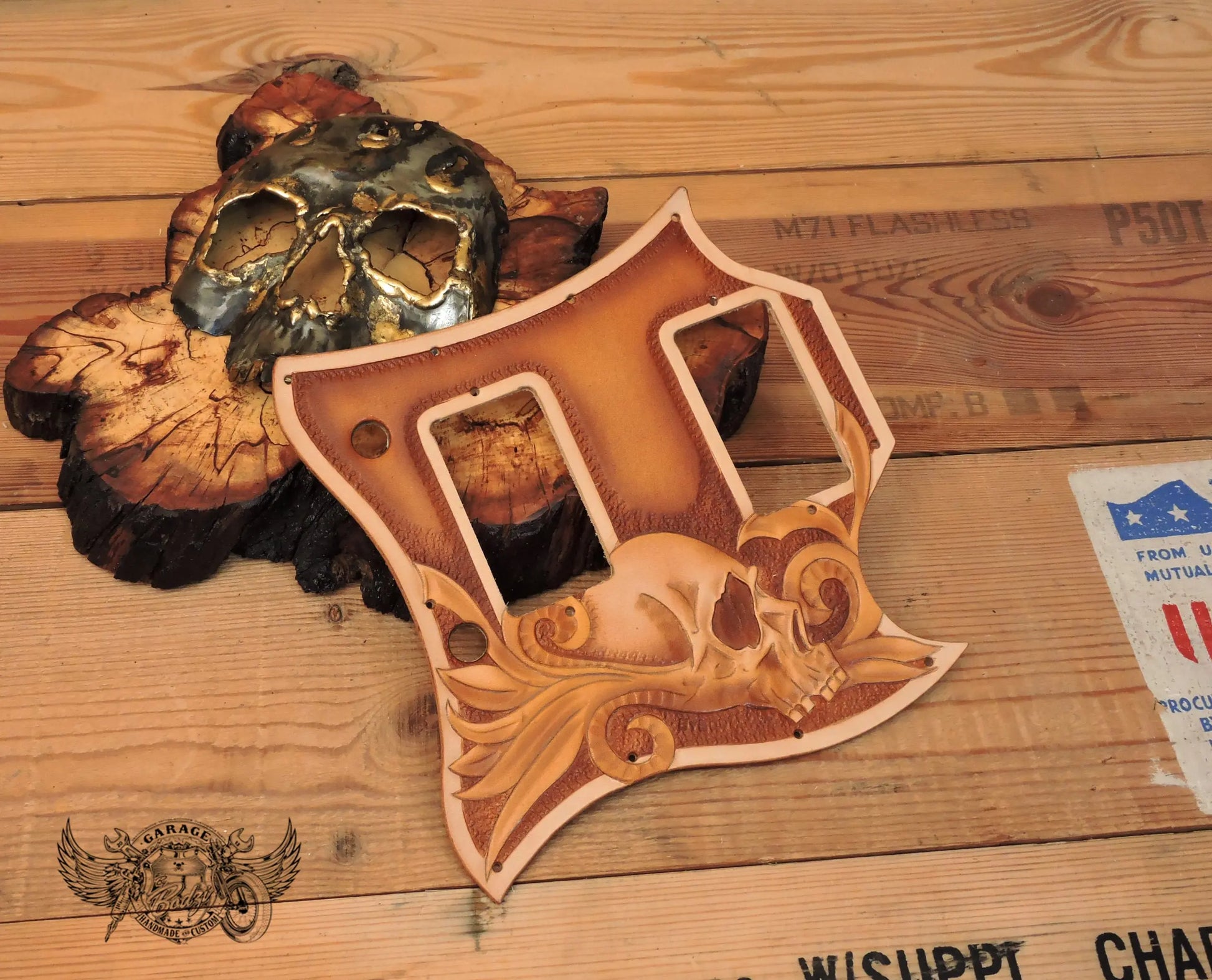 Floral Skull Gibson SG Pickguard-ByBodzi