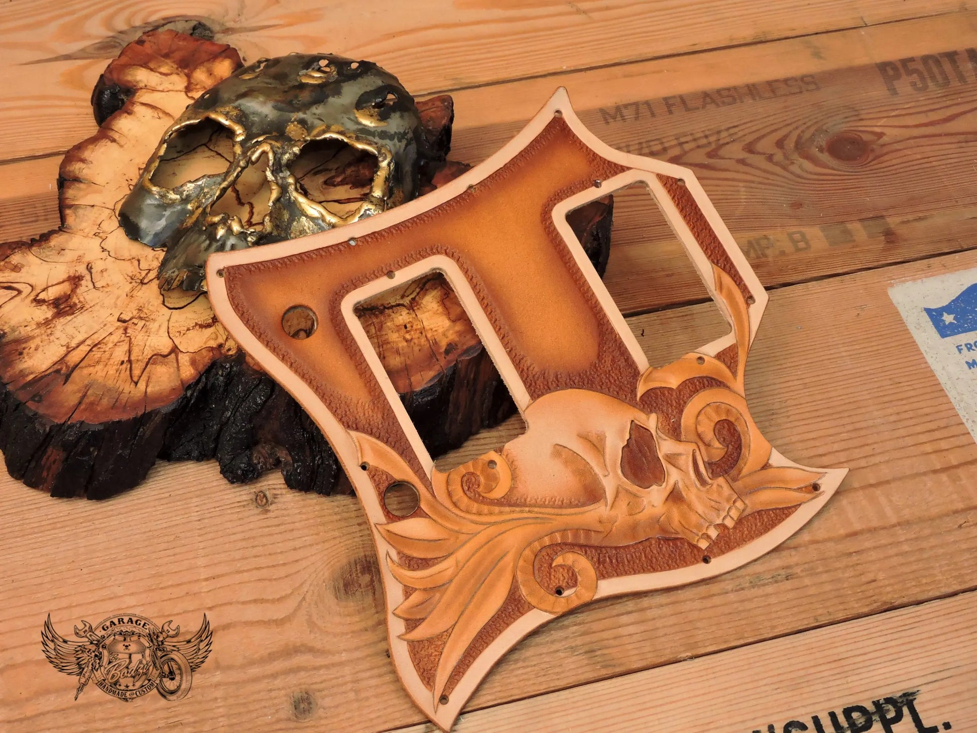 Floral Skull Gibson SG Pickguard-ByBodzi