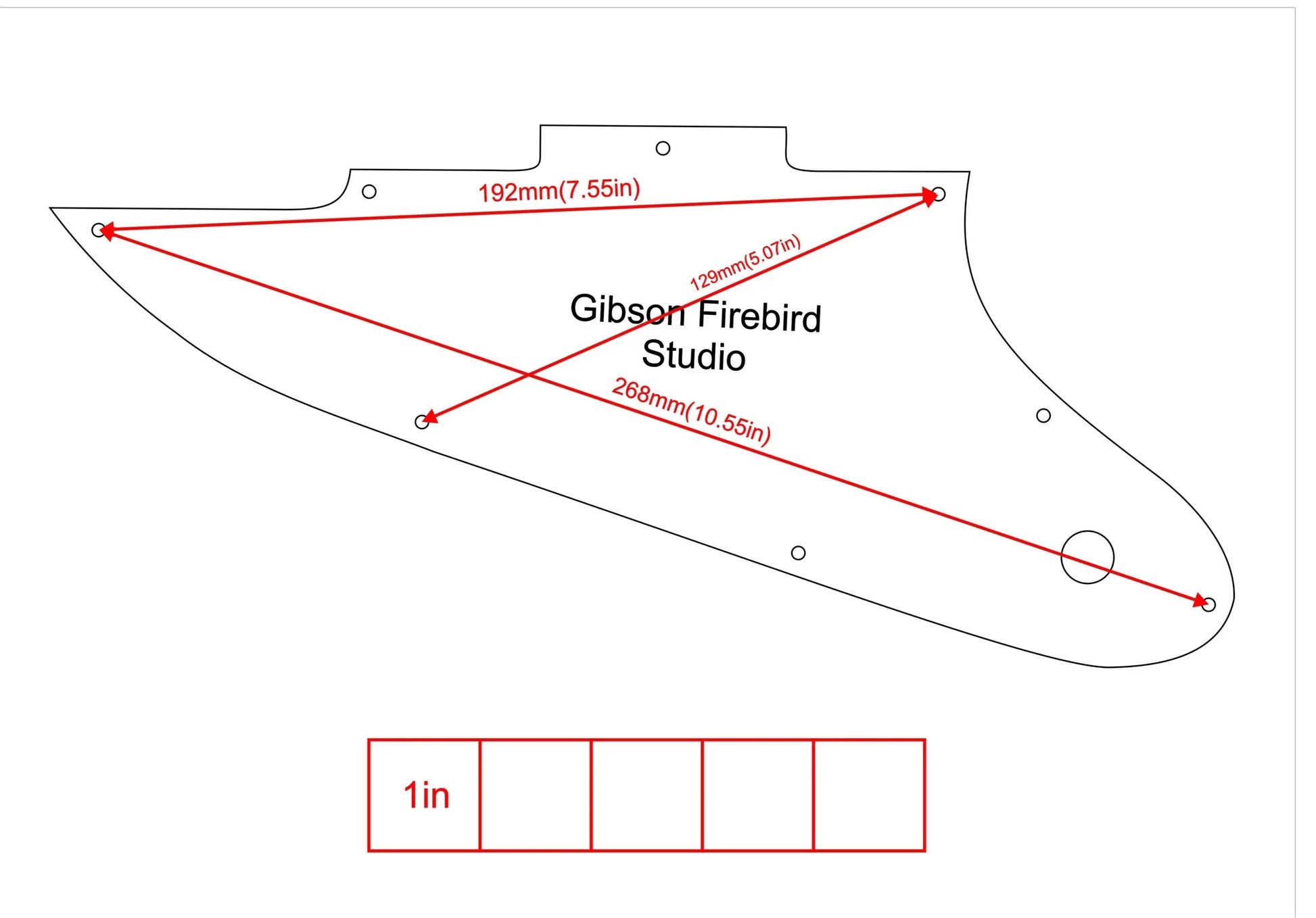 Gibson Firebird Studio Pickguard-ByBodzi