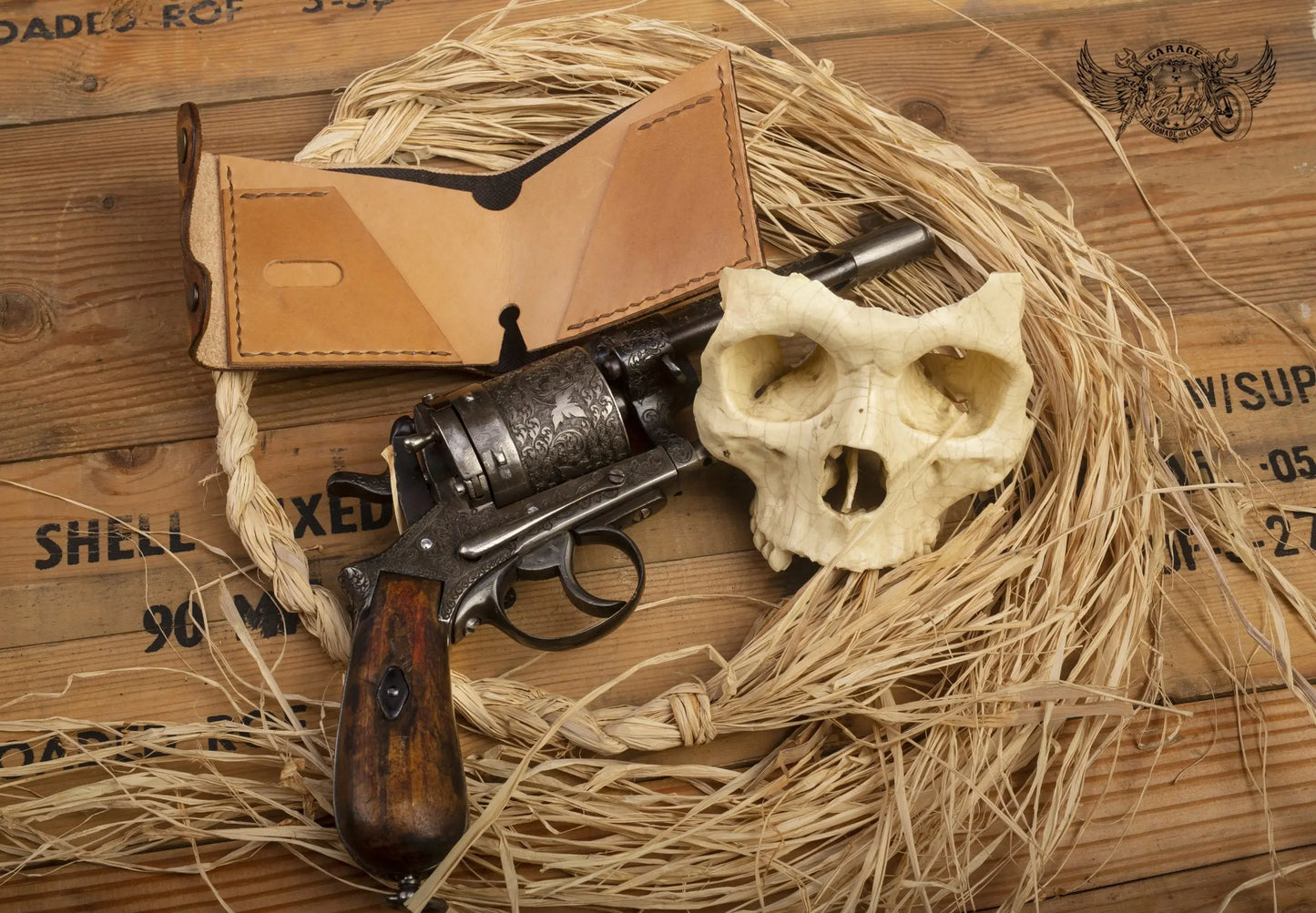 Gunslinger Skeleton Cowboy Leather Wallet v0.5-ByBodzi-ByBodzi