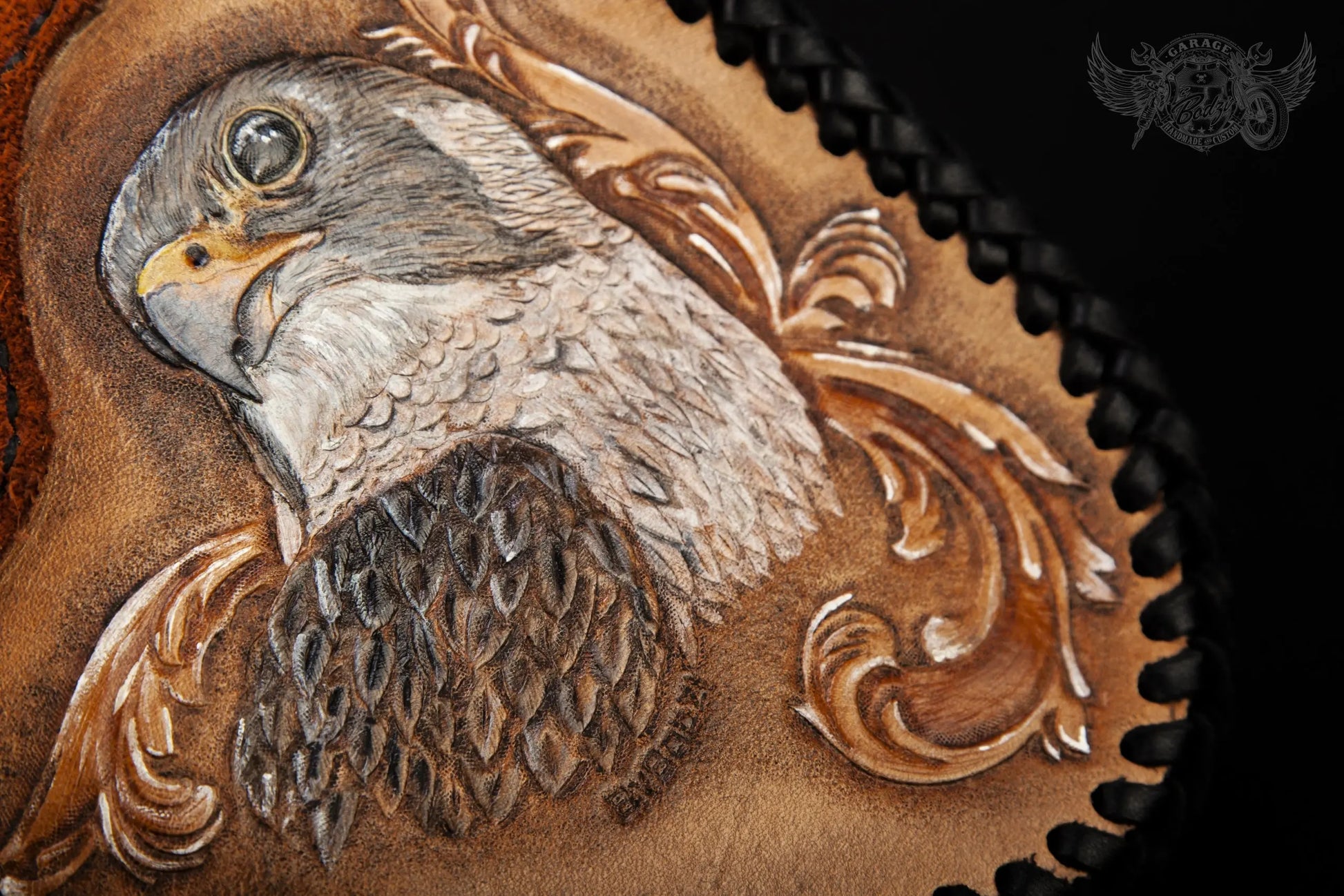 Handmade Leather Falconry Glove-ByBodzi