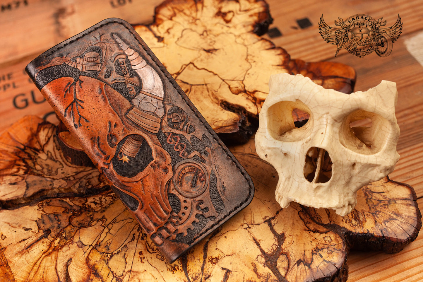 Horned Skull Leather Long Leather Wallet v1.0-ByBodzi-ByBodzi