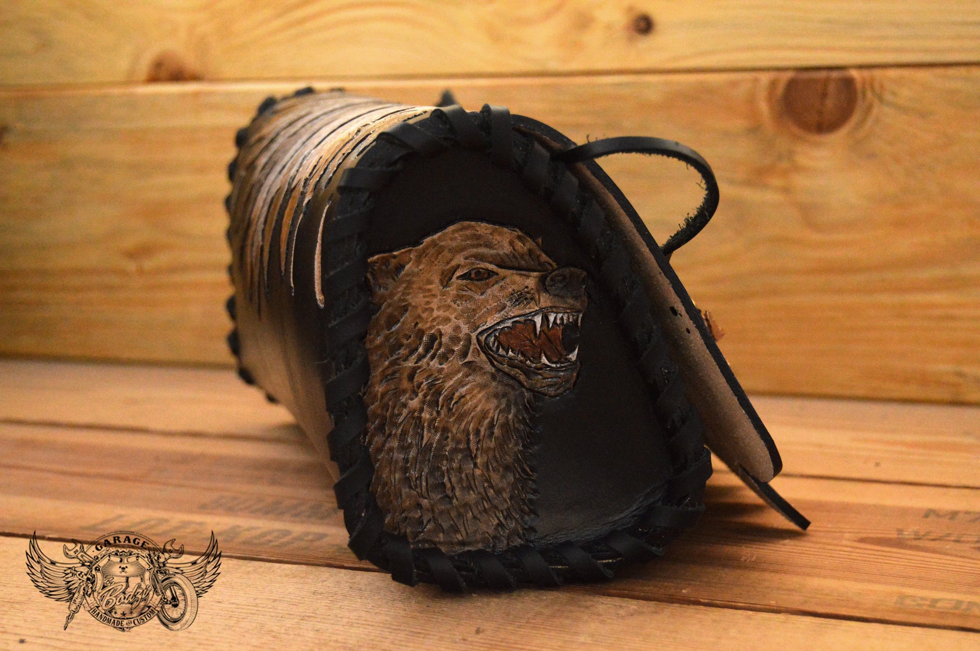 Indian Chief Leather Motorcycle Tool Bag-ByBodzi-ByBodzi