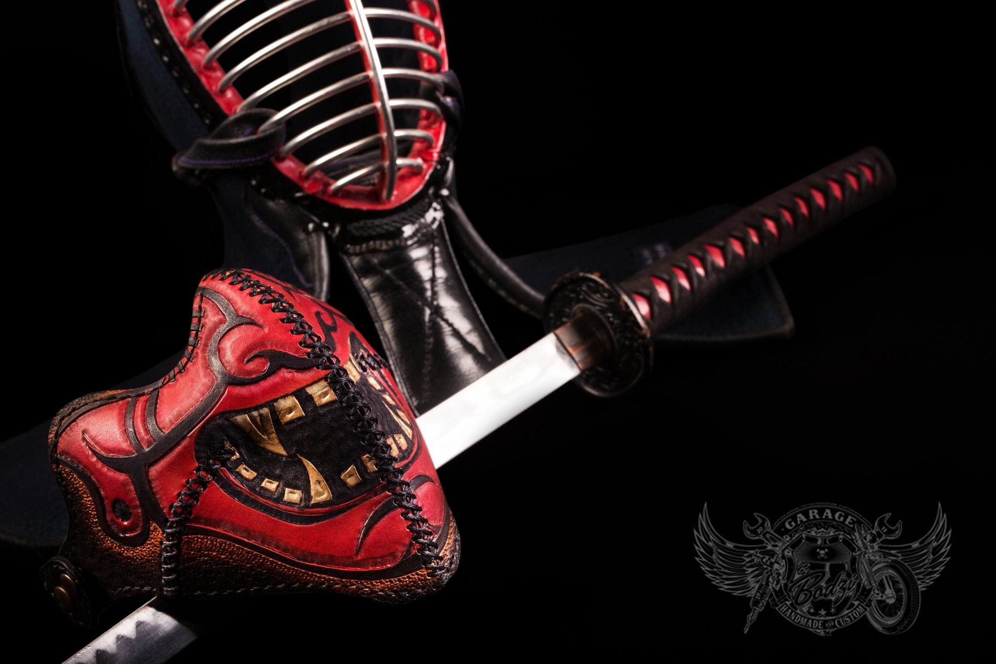 Oni Motorcycle Leather Half Mask-ByBodzi
