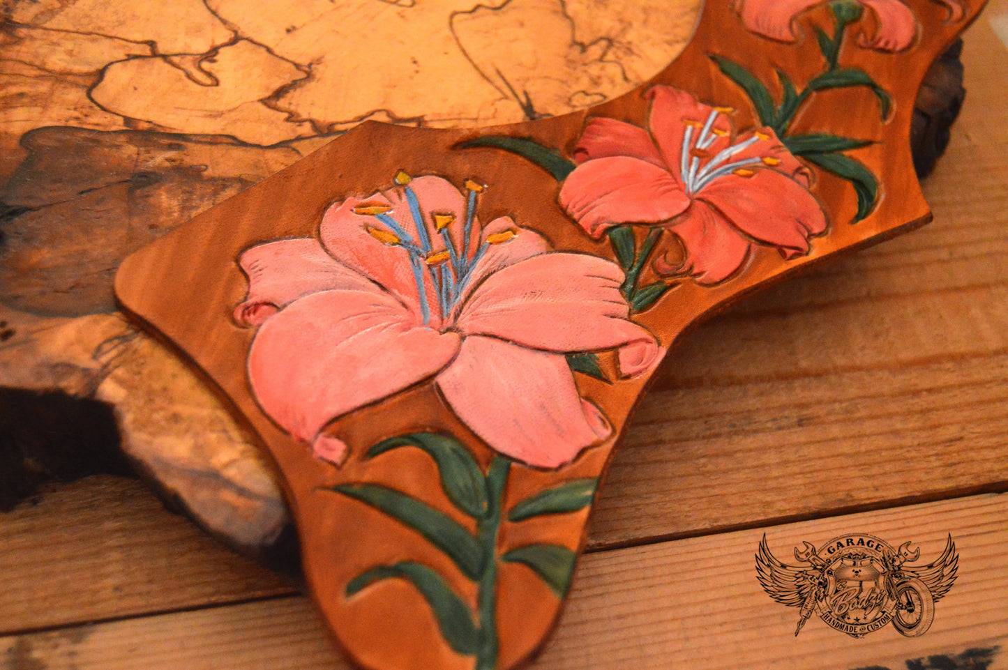 Pink Iris Gibson J200 Pickguard-ByBodzi-ByBodzi