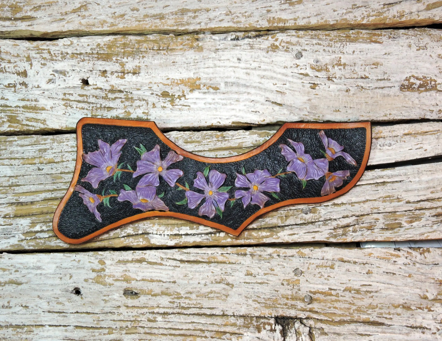 Purple Lillies Gibson J200 Pickguard-ByBodzi-ByBodzi