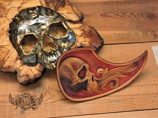 Red Skull Acoustic Guitar Pickguard-ByBodzi-ByBodzi