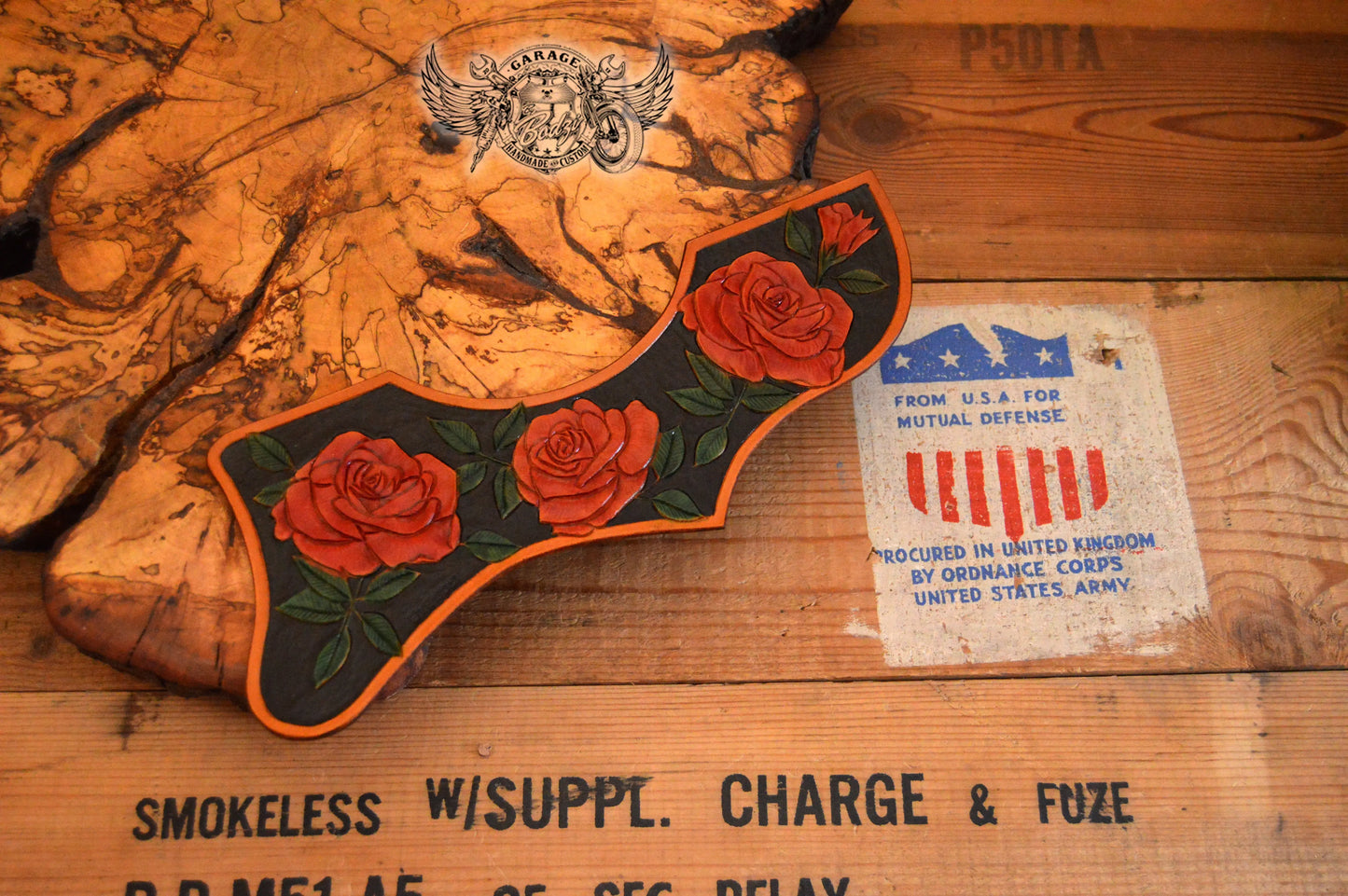 Red Roses Gibson J200 Pickguard-ByBodzi