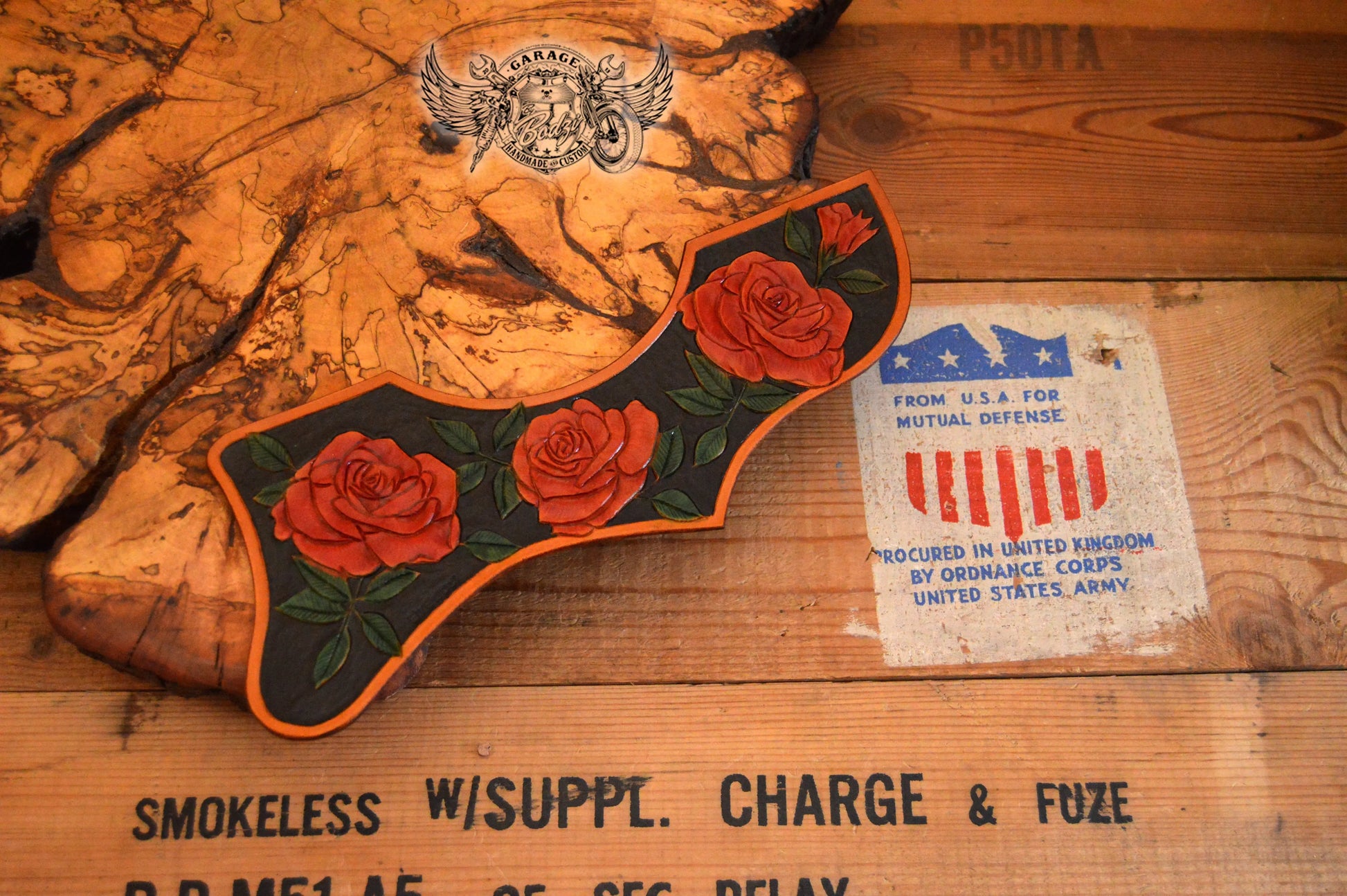 Red Roses Gibson J200 Pickguard-ByBodzi