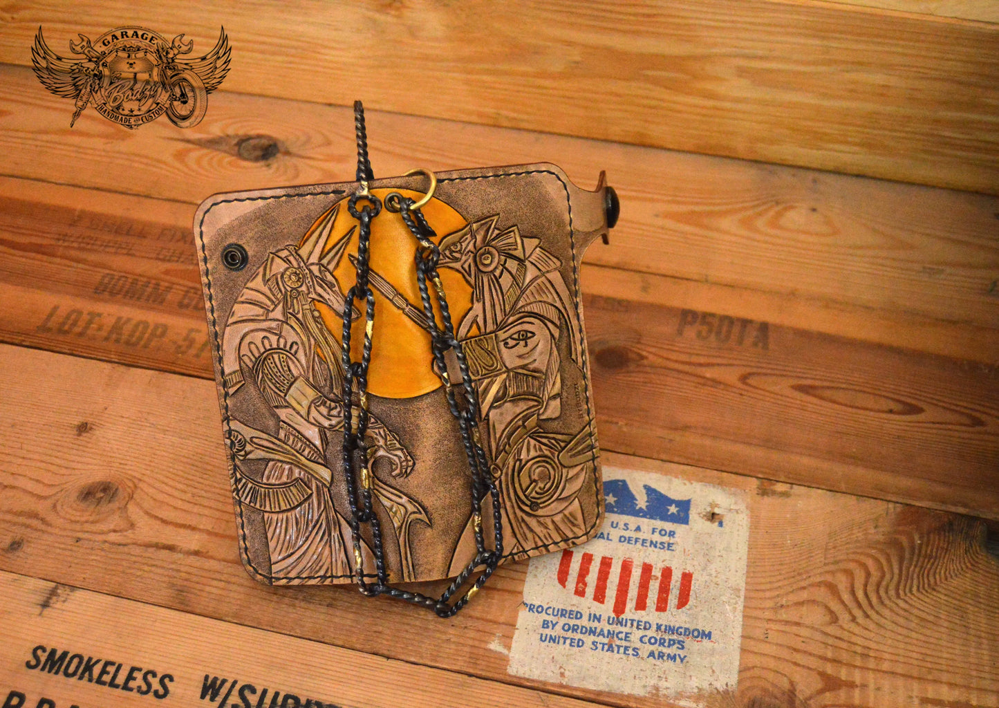 Seth & Horus Leather Long Leather Wallet v2.0-ByBodzi-ByBodzi