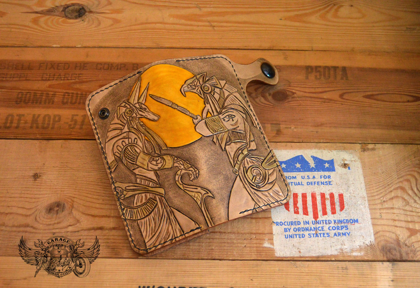 Seth & Horus Leather Long Leather Wallet v2.0-ByBodzi-ByBodzi