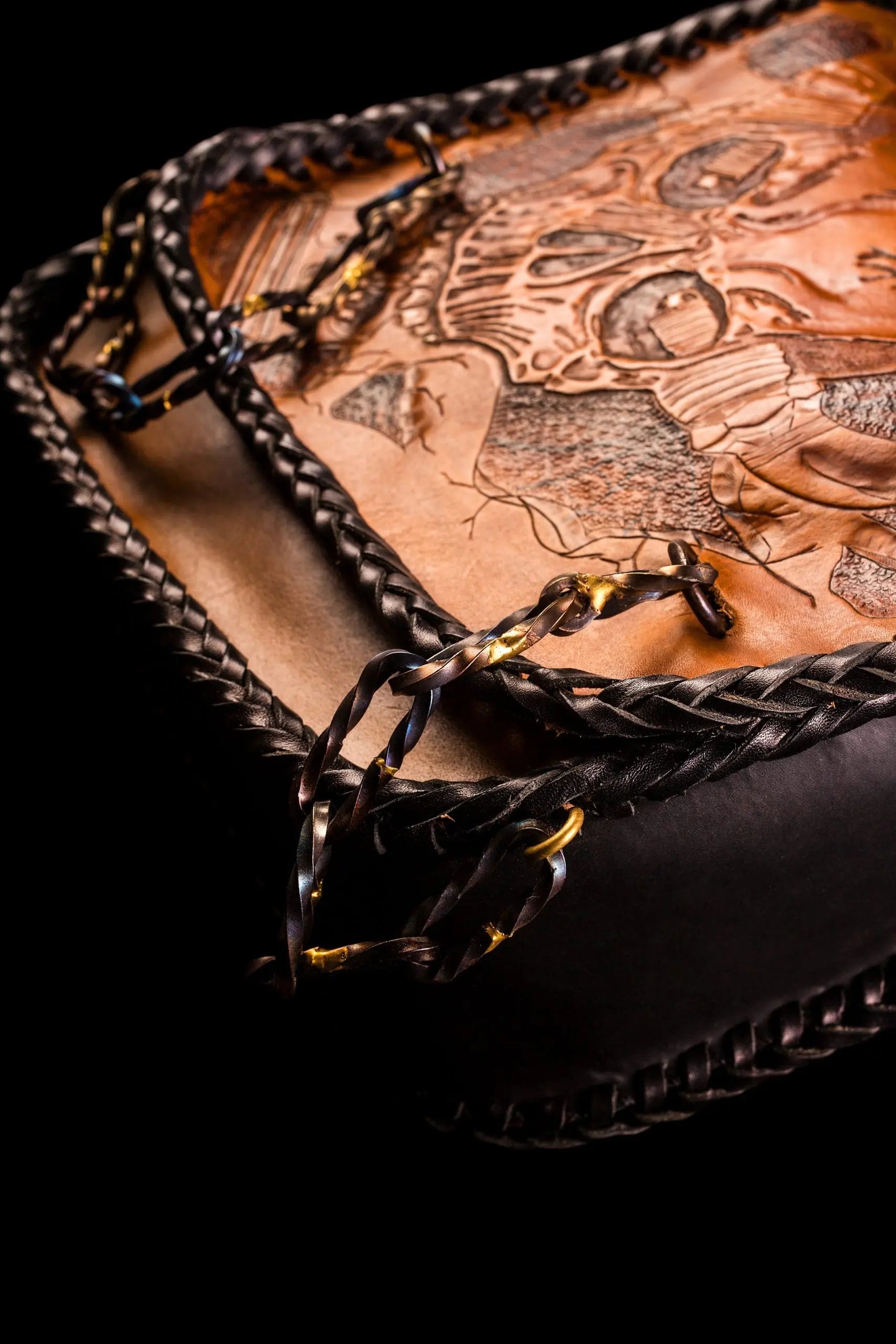 Skull & Piston Leather Bobber Set-ByBodzi-ByBodzi