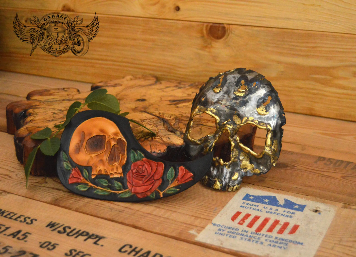 Skull & Rose Acoustic Guitar Pickguard-ByBodzi-ByBodzi