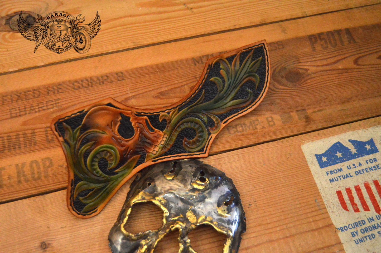 Skull & Vines Gibson J200 Pickguard-ByBodzi-ByBodzi