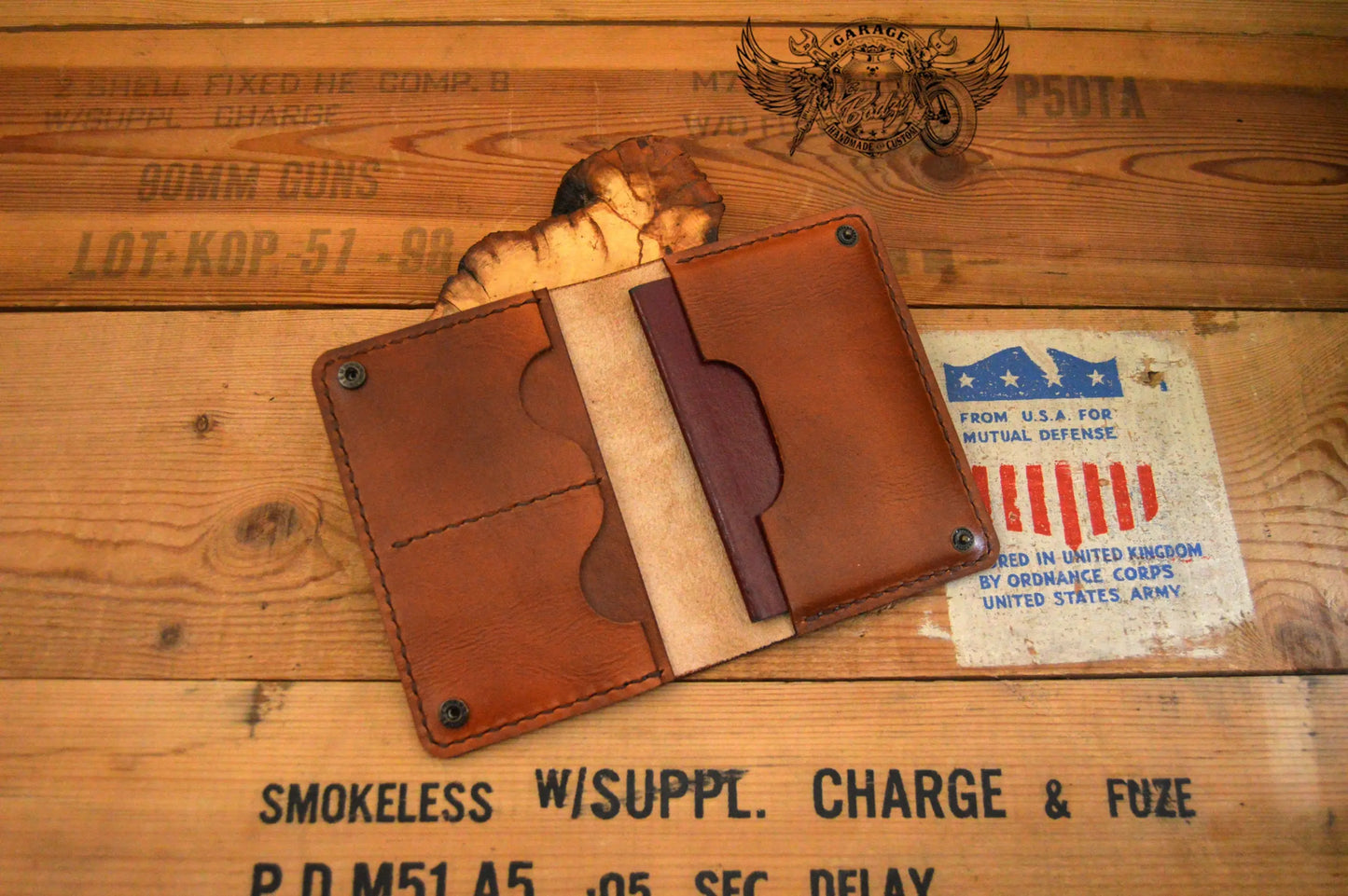 Steam Train Leather Passport Wallet-ByBodzi-ByBodzi