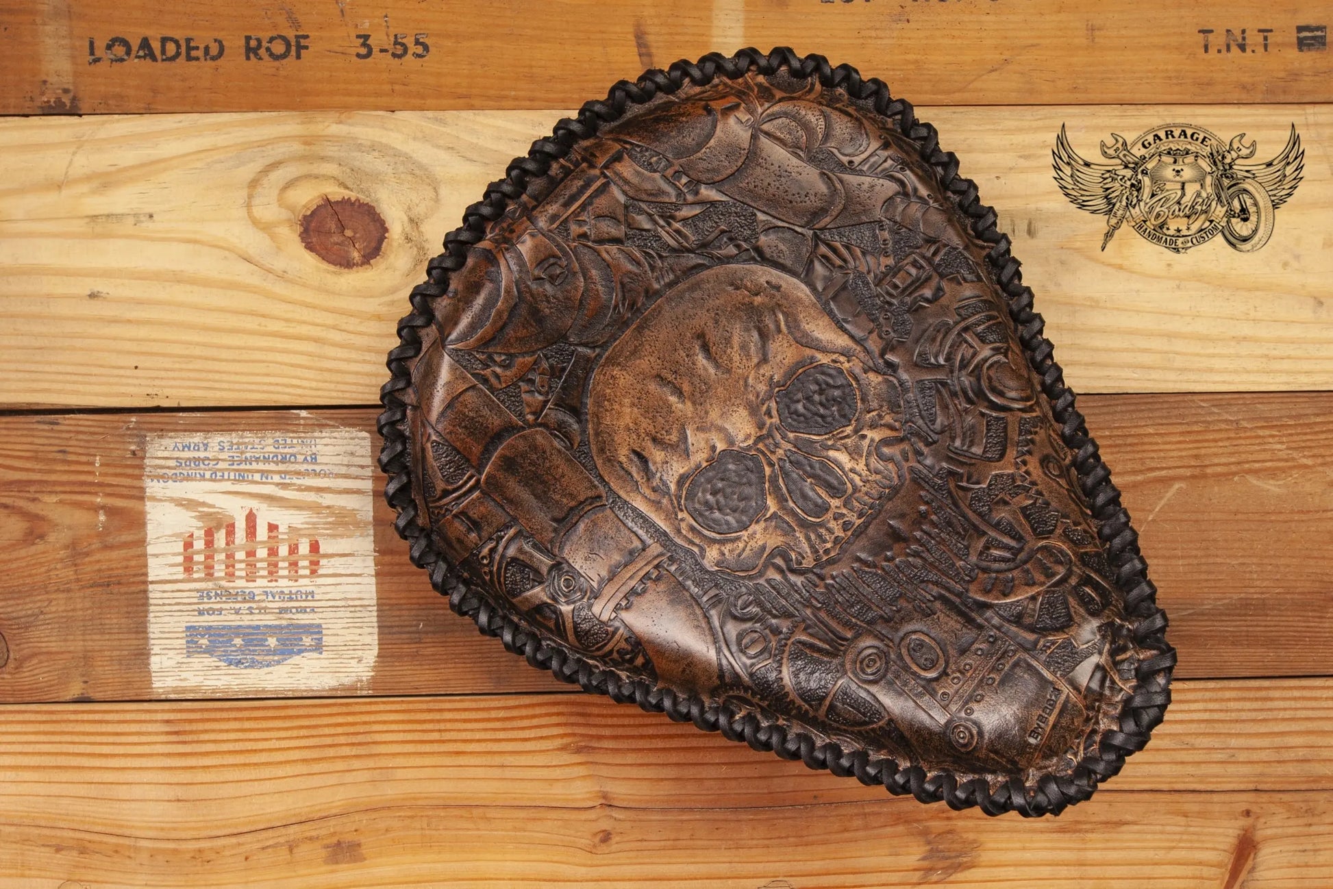 Steampunk Leather Motorcycle Solo Seat-ByBodzi