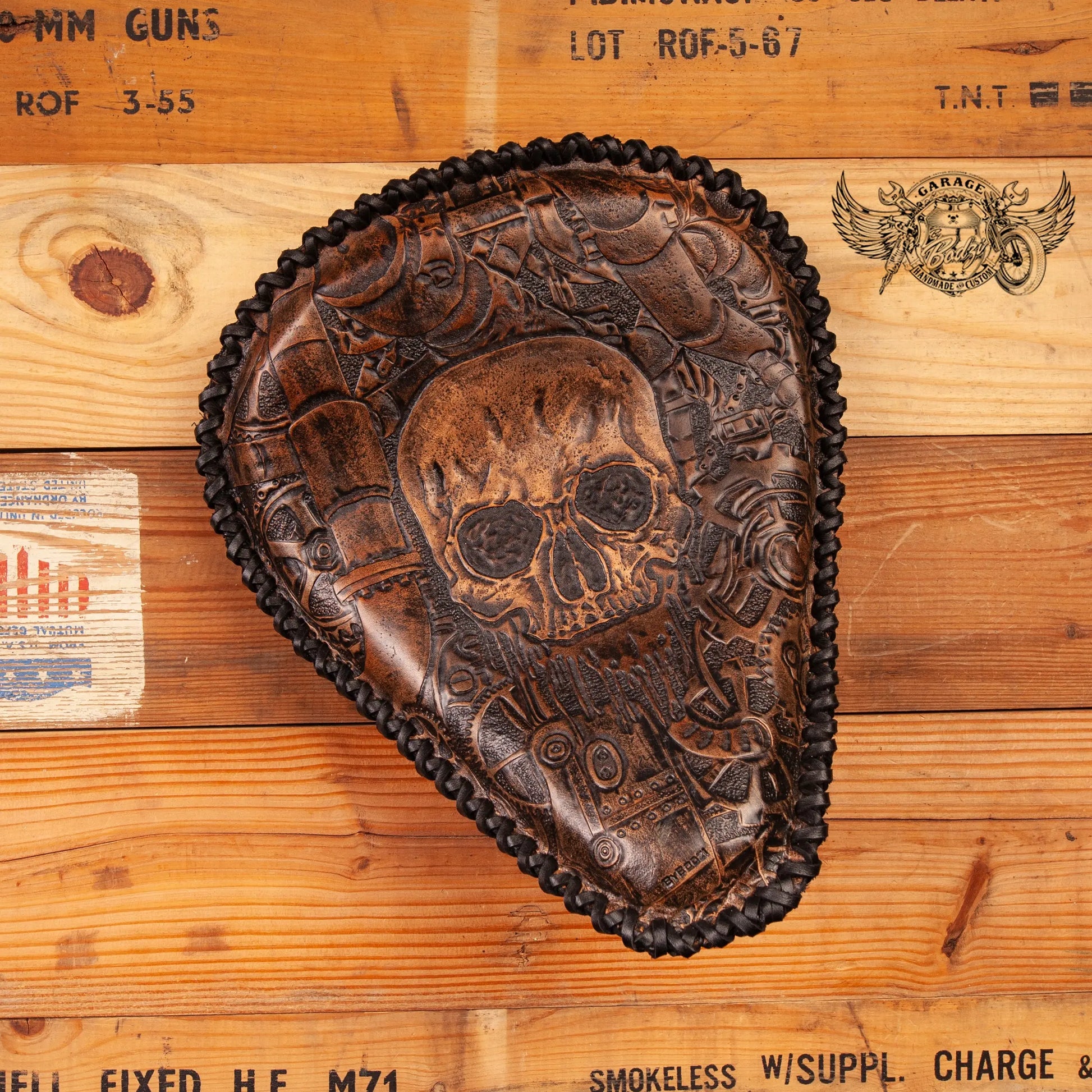 Steampunk Leather Motorcycle Solo Seat-ByBodzi