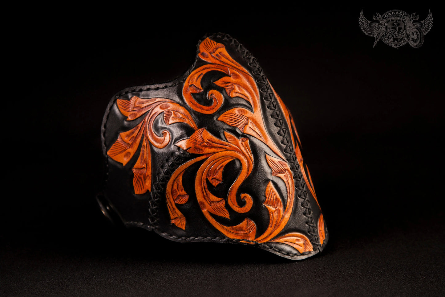Vinework Motorcycle Leather Half Mask-ByBodzi