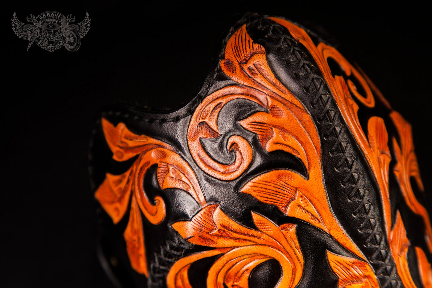 Vinework Motorcycle Leather Half Mask-ByBodzi