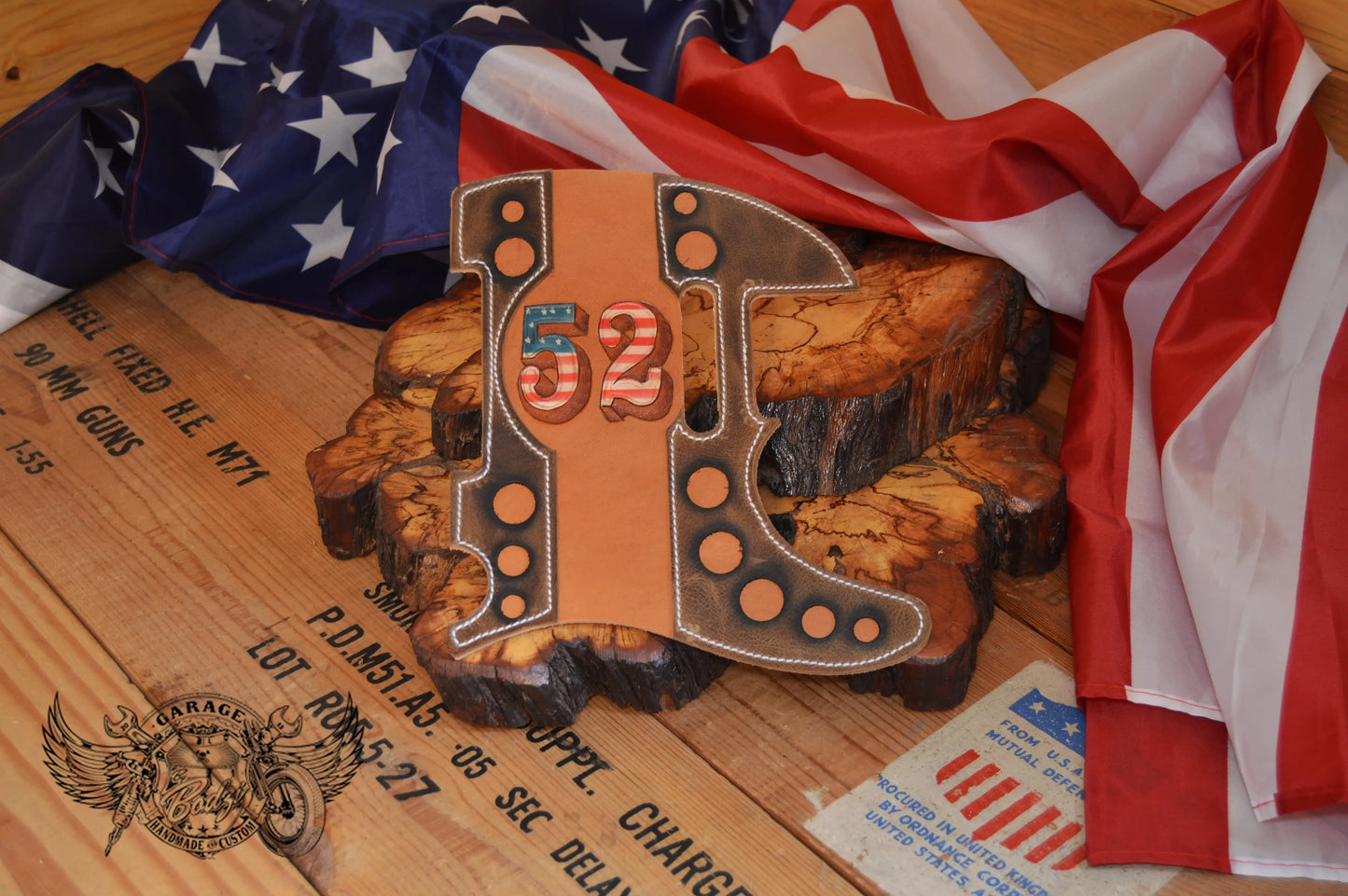 Vintage '52 Leather Telecaster Pickguard-ByBodzi