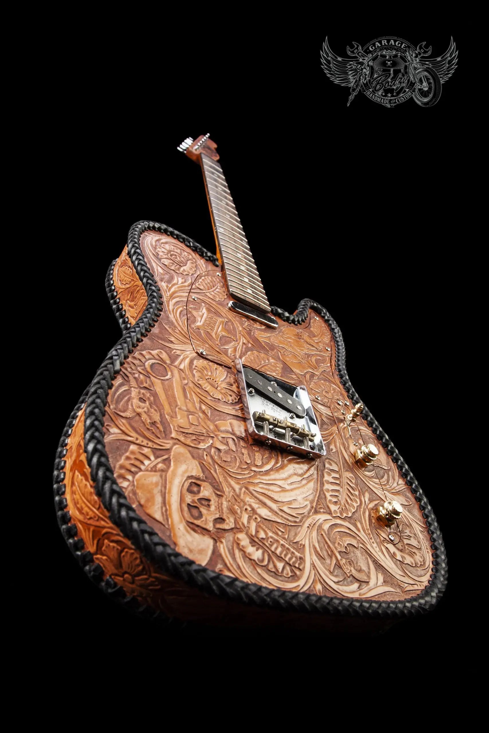 Western Leather Bound Telecaster Body-ByBodzi-ByBodzi