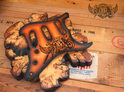 ByBodzi Engraved Leather Stratocaster Pickguard