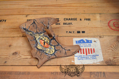 Dragons Eye Leather Telecaster Pickguard