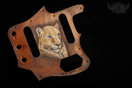 Leather Fender Jaguar Pickguard-ByBodzi-ByBodzi