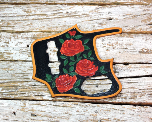 Rose Leather Fender Jaguar Bass Pickguard-ByBodzi-ByBodzi