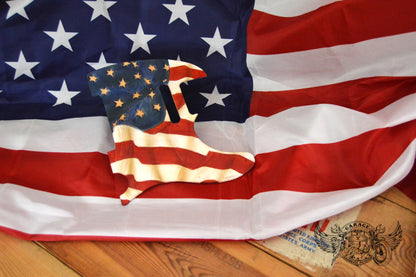 US Flag Leather Telecaster Pickguard ByBodzi