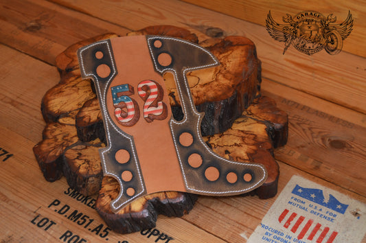 Vintage '52 Leather Telecaster Pickguard-ByBodzi