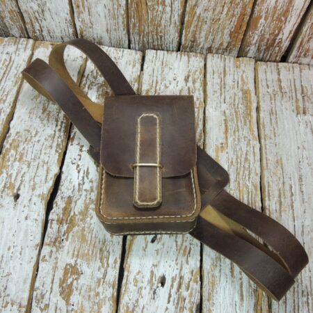 Carved Leather Motorcycle Tool Bag - ByBodzi