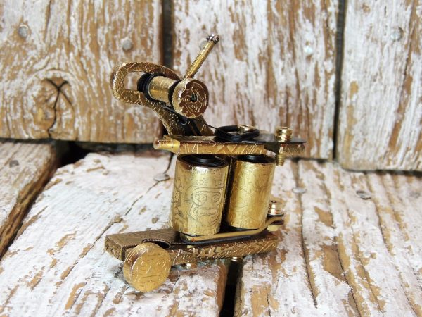 gold plated tattoo machine