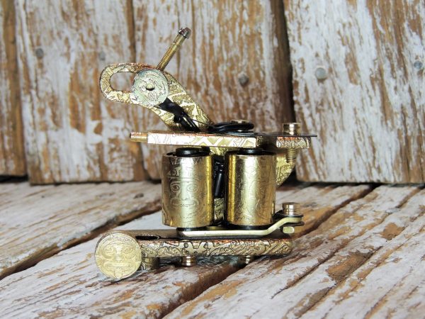 gold plated tattoo machine