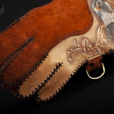 Carved Leather Fly Fishing Wallet / Wallet for Flies - ByBodzi