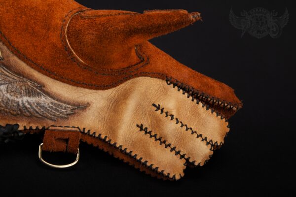 handmade leather falconry gloves