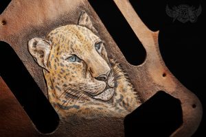 Leather Jaguar Pickguard